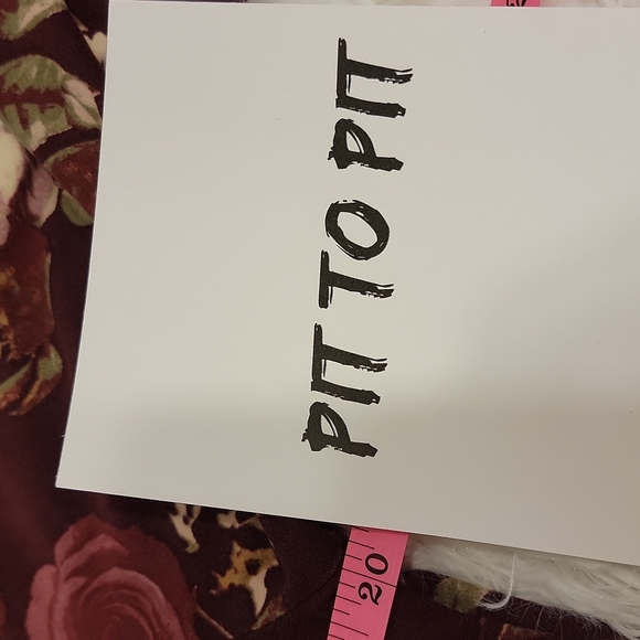 Wishful Park cranberry floral dress size XL - Picture 9 of 12